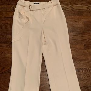 WHBM cream wide leg pant sz 8